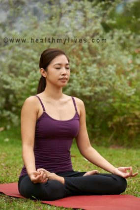 Lotus postura de yoga