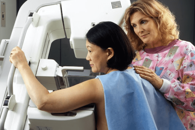 a cancer patient undergoing imaging tests