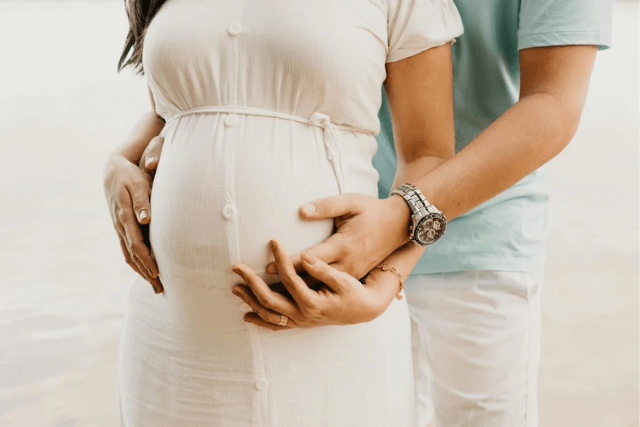 pregnant woman and partner